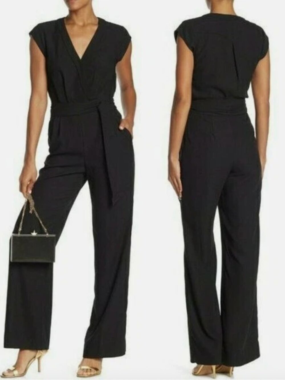 Diane Von Furstenburg Purdy Wrap Jumpsuit